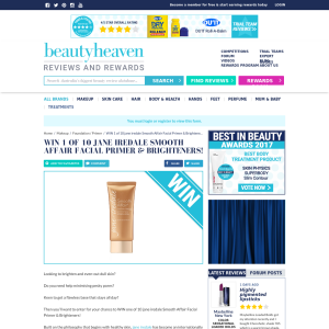 Win 1 of 10 jane iredale Smooth Affair Facial Primer & Brighteners