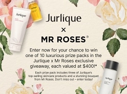 Win 1 of 10 Jurlique X Mr Roses Prize Packs