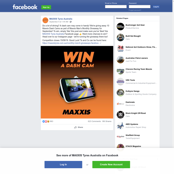 Win 1 of 10 Maxxis Dash Cameras