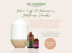 Win 1 of 10 of Essential Oils and Diffuser Packs