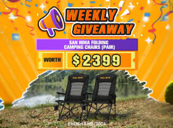 Win 1 of 10 Pairs of Our Luxury San Hima Camping Chairs