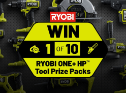 Win 1 of 10 RYOBI One+ HP Tool Prize Packs