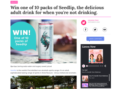 Win 1 of 10 Seedlip Tonic/Spirit Prize Packs