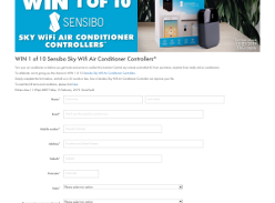 Win 1 of 10 Sensibo Sky Wi-Fi Air Conditioner Controllers