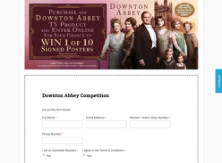 Win 1 of 10 Signed Downton Abbey Posters