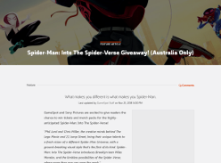Win 1 of 10 Spider-Man: Into The Spider-Verse Prize Packs