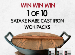 Win 1 of 10 Stake Nabe Cast Iron Wok Packs