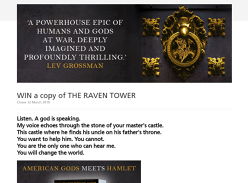 Win 1 of 10 'The Raven Tower' Books