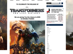 Win 1 of 10 Transformers: The Last Knight double passes