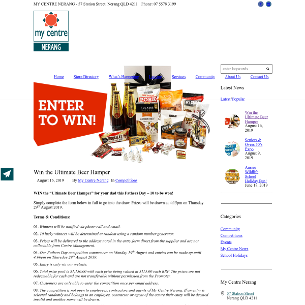 Win 1 of 10 Ultimate Beer Hampers Worth $115
