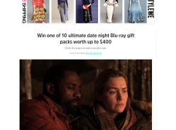 Win 1 of 10 ultimate date night Blu-ray gift packs