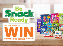 Win 1 of 100 $1K Woolworths Gift Cards