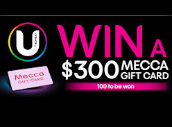 Win 1 of 100 $300 Mecca Gift Cards