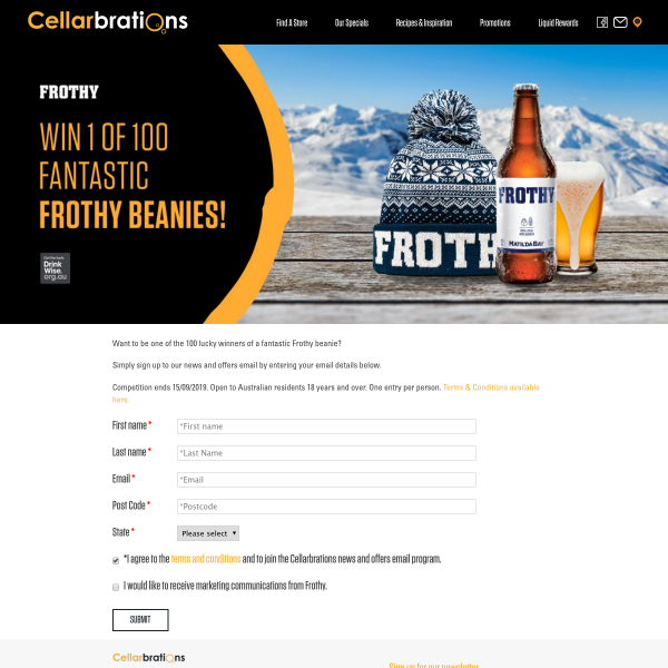 Win 1 of 100 Frothy Beanies