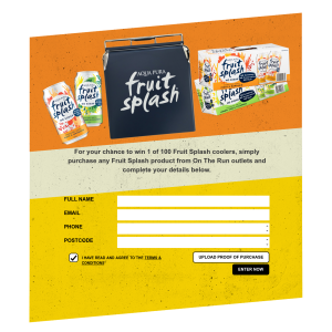 Win 1 of 100 Fruit Splash coolers