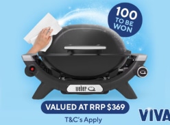 Win 1 of 100 Weber Baby Q Bbqs