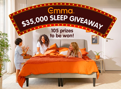 Win 1 of 105 Prize Packs from Emma Sleep