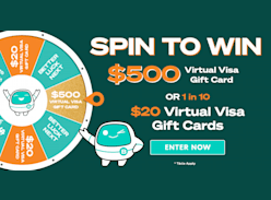 Win 1 of 12 $500 Gift Cards