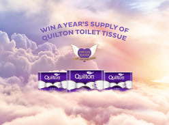 Win 1 of 12 Monthly Prizes of 208 Rolls of Quilton Toilet Tissue