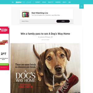 Win 1 of 13 Family Passes to A Dog's Way Home
