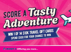 Win 1 of 14 $10k Travel Gift Cards