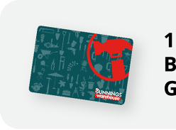 Win 1 of 15 $1,000 Bunnings Gift Cards