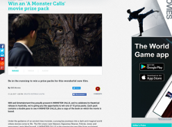 Win 1 of 15 'A Monster Calls' Prize Packs (Includes Double Movie Pass and Book)