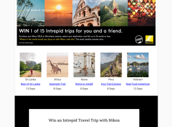 Win 1 of 15 Intrepid Holidays for 2