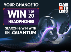 Win 1 of 15 JBL Quantum 350 or 1 of 5 JBL Quantum 610 Headphones