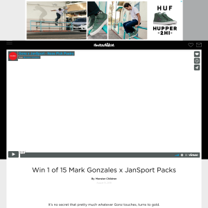 Win 1 of 15 Mark Gonzales x JanSport Packs