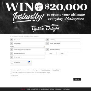 Win 1 of 190 Cash Prizes