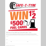 Win 1 of 2 $500 fuel cards!