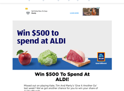 Win 1 of 2 $500 Grocery Vouchers
