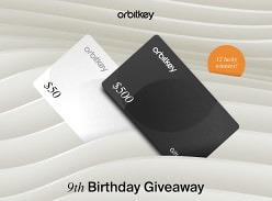 Win 1 of 2 $500 Orbitkey Gift Card & Black Active Key Organiser Sets or 1 of 10 $50 Orbitkey Gift Cards