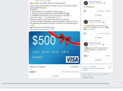 Win 1 of 2 $500 Visa Gift Cards