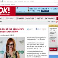 Win 1 of 2 $800 Specsavers vouchers!