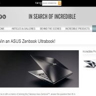 Win 1 of 2 ASUS Zenbook Ultrabooks!