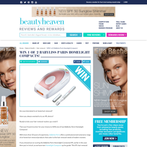 Beauty Heaven Win 1 Of 2 Babyliss Paris Homelight Compacts Competitions Com Au