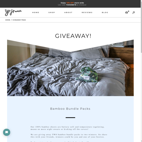 Win 1 of 2 Bamboo Doona Cover/Fitted Sheet/Pillowcase Bundles