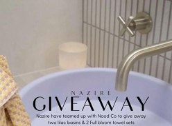 Win 1 of 2 Basins and Towel Sets