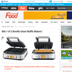 Win 1 of 2 Breville Smart waffle makers!