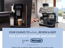 Win 1 of 2 De’Longhi Coffee Machine!