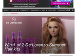 Win 1 of 2 De Lorenzo summer hair kits!