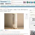Win 1 of 2 designer lamps from ISM Objects worth $580 each! 