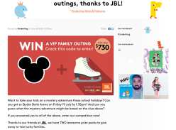 Win 1 of 2 Disney on Ice & JBL Jr Prize Packs Worth $498.50