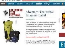 Win 1 of 2 double passes to Patagonia!