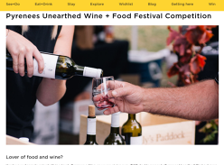 Win 1 of 2 Double Passes to the Pyrenees Unearthed Wine and Food Festival