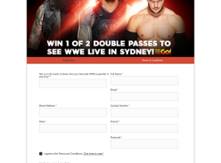 Win 1 of 2 Double Passes to WWE Live