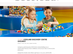 Win 1 of 2 family passes to Legoland Discovery Centre Melbourne