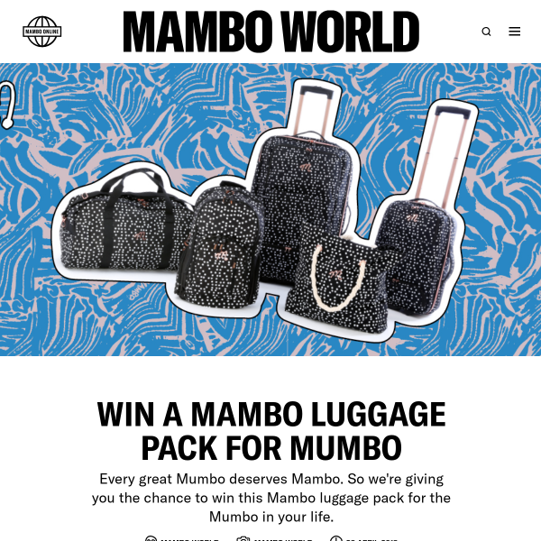 Win 1 of 2 Five-Piece Luggage Sets